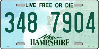 NH license plate 3487904
