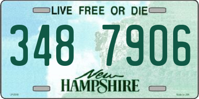 NH license plate 3487906