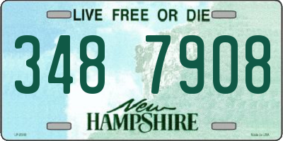 NH license plate 3487908