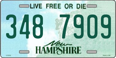 NH license plate 3487909