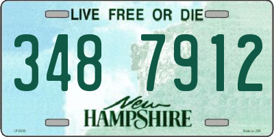 NH license plate 3487912