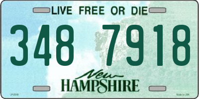 NH license plate 3487918