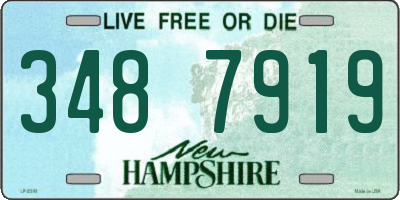 NH license plate 3487919