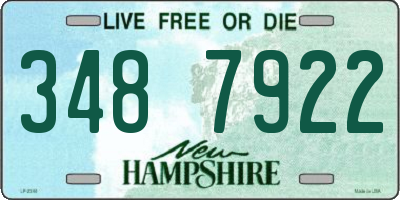 NH license plate 3487922