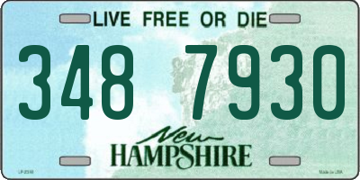 NH license plate 3487930