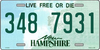 NH license plate 3487931