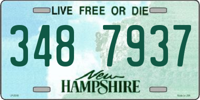 NH license plate 3487937