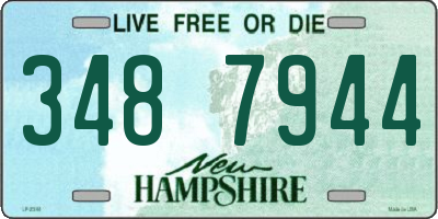 NH license plate 3487944