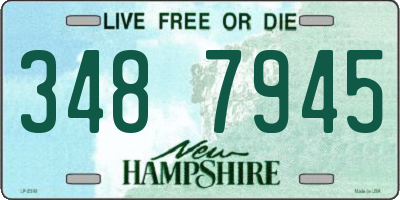 NH license plate 3487945