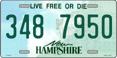 NH license plate 3487950