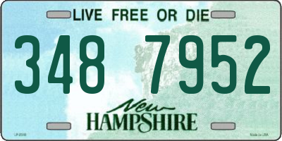 NH license plate 3487952