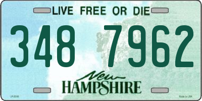 NH license plate 3487962