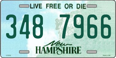 NH license plate 3487966