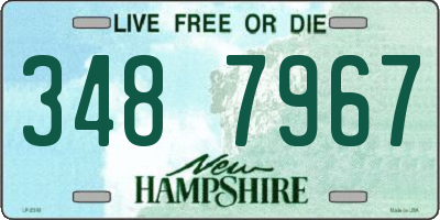 NH license plate 3487967