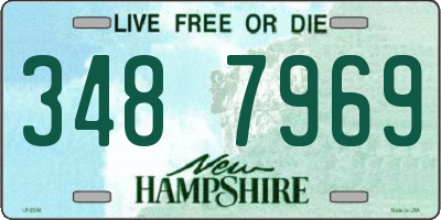 NH license plate 3487969