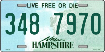 NH license plate 3487970