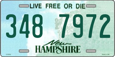 NH license plate 3487972