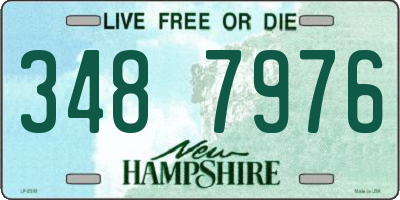 NH license plate 3487976
