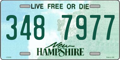 NH license plate 3487977