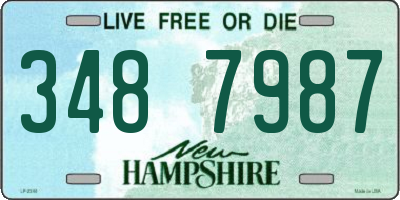 NH license plate 3487987