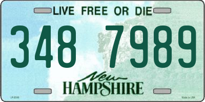 NH license plate 3487989