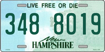 NH license plate 3488019