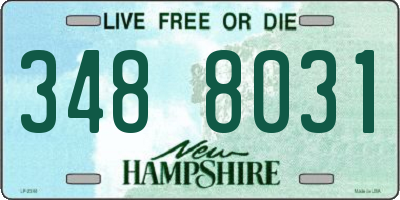 NH license plate 3488031