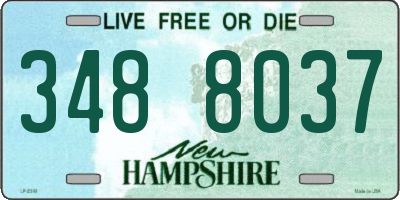 NH license plate 3488037