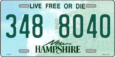 NH license plate 3488040