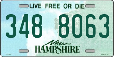 NH license plate 3488063