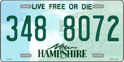 NH license plate 3488072