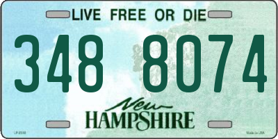 NH license plate 3488074