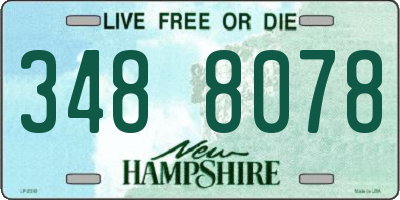 NH license plate 3488078