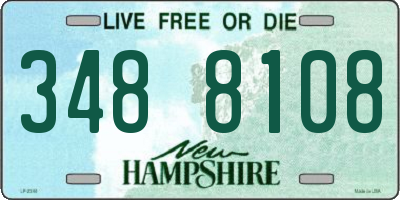 NH license plate 3488108