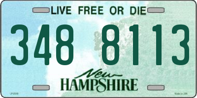 NH license plate 3488113