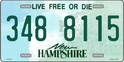 NH license plate 3488115