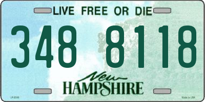 NH license plate 3488118