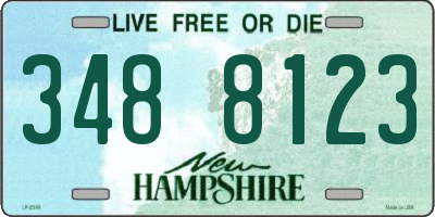 NH license plate 3488123