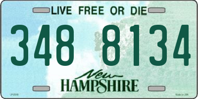 NH license plate 3488134