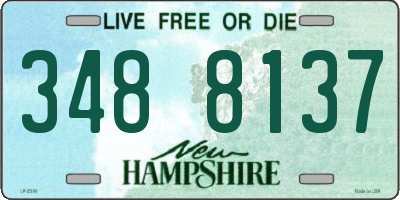NH license plate 3488137