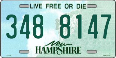 NH license plate 3488147