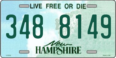 NH license plate 3488149
