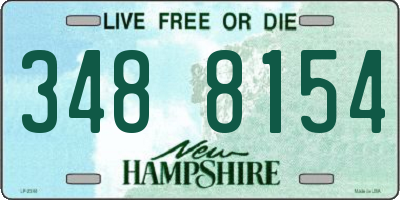 NH license plate 3488154