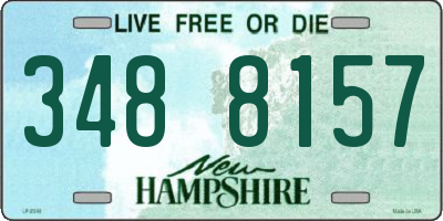 NH license plate 3488157