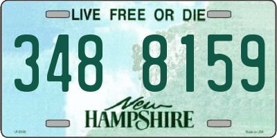 NH license plate 3488159