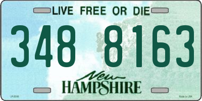 NH license plate 3488163