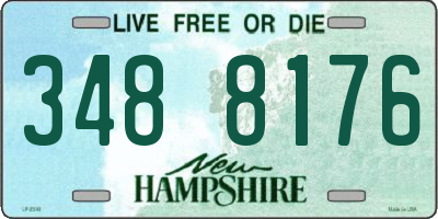 NH license plate 3488176