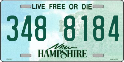 NH license plate 3488184