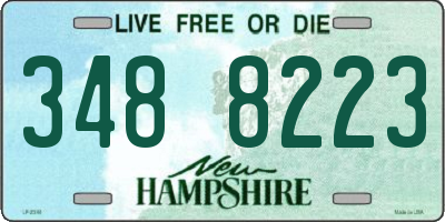 NH license plate 3488223
