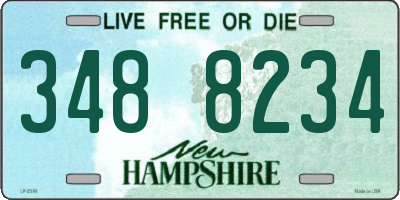 NH license plate 3488234